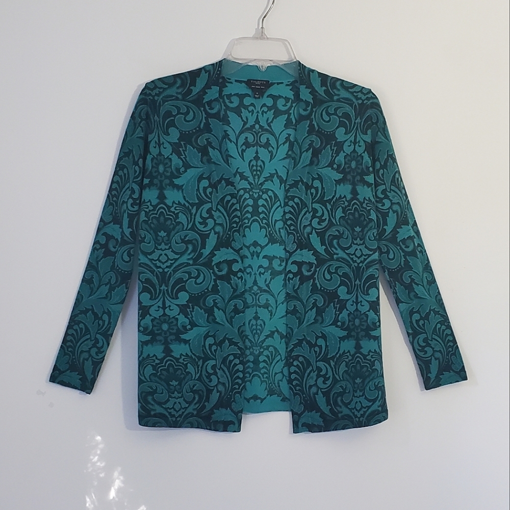 Talbots Merino Wool Open Front Cardigan
